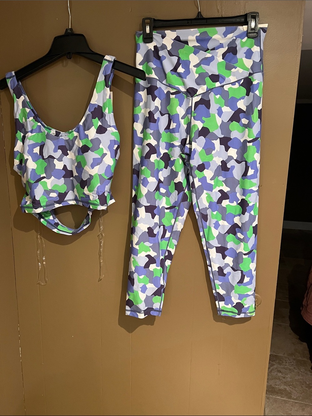 Aerie Offline Exercise Legging Bralette Set XXL top and XL 7/8 Short NEW